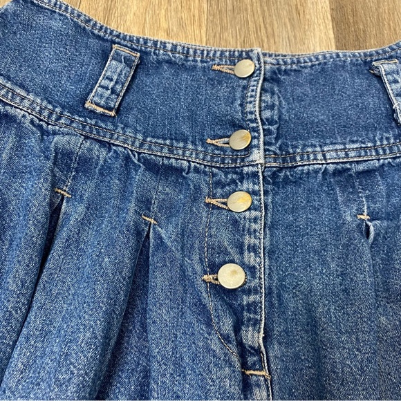 SILVERLEAF Vintage high waisted denim chambray skirt Womens size 26 - Picture 5 of 12